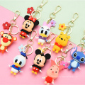 Magine de bonne qualité et poupées Cartoon Keychain Fashion Key Ring 3D Figure Chain Chain Charm Rubber Keyder